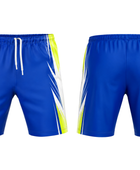 Custom Handball Shorts – Blue & Yellow, Wholesale, Low MOQ, Bulk Sportswear