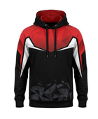 Custom Combat Walkout Hoodie – Red Black Fight Teamwear for Wholesale Sports Buyers