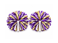 Custom Purple Gold Cheer Poms – Wholesale Cheerleading Pom Poms for Teams