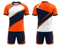 Custom Handball Uniform – Orange, Navy & White Team Set, Wholesale, Low MOQ, Bulk Sportswear