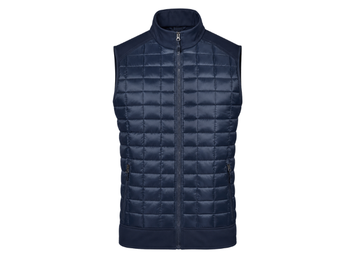 Thermal Soft Shell Body Warmer – Midnight Blue | B2B Low MOQ Manufacturer front design preview