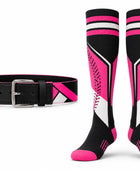 Custom Pink Softball Belt and Socks Set – Wholesale Team Uniform Accessories