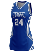 Custom Blue/White Basketball Dress – Women’s Team Uniform – Wholesale & Bulk Orders