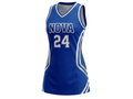 Custom Blue/White Basketball Dress – Women’s Team Uniform – Wholesale & Bulk Orders