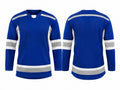 Custom Practice Ice Hockey Jersey – Royal Blue White Sublimated Team Jersey for Wholesale Orders