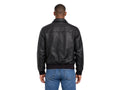Men’s Black Lambskin Leather Bomber Jacket Wholesale Custom Private Label Outerwear Manufacturer