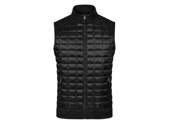 Thermal Soft Shell Body Warmer – Midnight Black | B2B Low MOQ Manufacturer front design preview