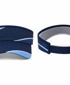 Custom Golf Sports Visor | Wholesale Team Visor Cap | Navy Light Blue | Apparels Bridge