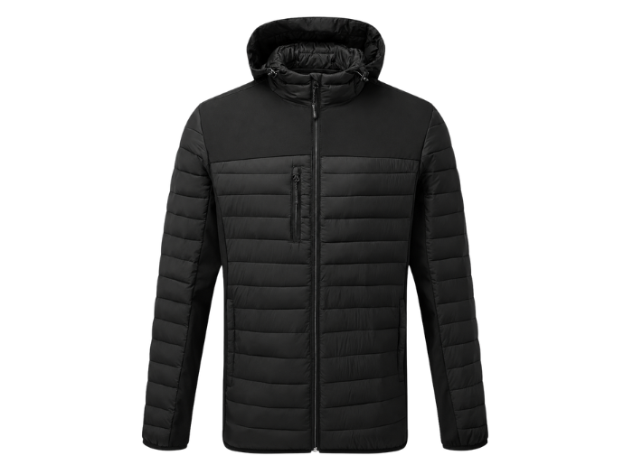Jacket B2B Low MOQ Water-Resistant Carpet Fitter Jacket Black Workwear front design preview
