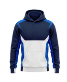 Custom Combat Sports Hoodie – Blue White MMA Boxing Teamwear for Wholesale Buyers