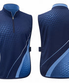 Custom Golf Caddie Bib | Wholesale Golf Tournament Caddie Vest | Navy Blue White | Apparels Bridge