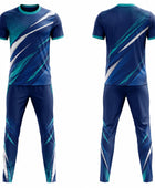 Blue & Teal Padel Uniform – Custom Team Jersey & Shorts, Wholesale Bulk, Low MOQ