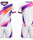Custom White Pink Soccer Uniform | Wholesale Jersey Shorts Set for Clubs and Bulk Orders