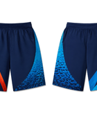 Custom Navy & Blue Dart Shorts – Team Uniform Bulk Orders, Low MOQ, Personalized Name & Number