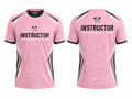 Custom Axe Throwing Instructor Shirt – Pink Black Venue Staff Uniform