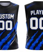 Custom Black Flag Football Practice Jersey – Sleeveless Sublimated Team Jersey