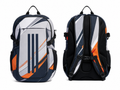 Custom Training and Lifestyle Backpack | Wholesale Gym Team Bag | White Black Orange | Apparels Bridge
