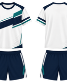 Custom White & Navy Dart Uniform – Team Set Bulk Orders, Low MOQ, Personalized Name & Number