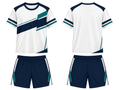 Custom White & Navy Dart Uniform – Team Set Bulk Orders, Low MOQ, Personalized Name & Number