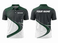 Custom Golf Polo Shirt | Wholesale Golf Club Polo | White Forest Green | Apparels Bridge