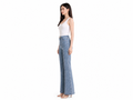 Wholesale Custom Mid Blue Wide Leg Jeans Manufacturer Private Label Y2K Flare Denim Pants