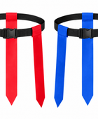 Custom Flag Football Belt Set – Red Blue Flags for Wholesale Teams