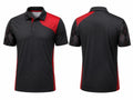 Custom Corporate Golf Polo Shirt | Wholesale Company Golf Uniform | Black Red | Apparels Bridge