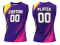 Custom Purple Soccer Vest | Wholesale Sleeveless Training Jersey for Bulk Team Orders