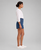 Wholesale Custom Denim Skort Manufacturer Private Label High Waist Wrap Jean Skort