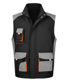 Workwear Utility Gilet – Black and Grey | B2B Low MOQ Manufacturer