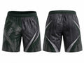 Black & Black Axe Throwing Shorts – Bulk Team Shorts, Low MOQ, Wholesale Performance Sportswear