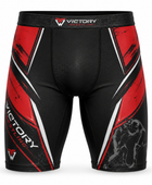 Custom Wrestling Compression Shorts | Wholesale Wrestling Team Shorts | Black Red | Apparels Bridge