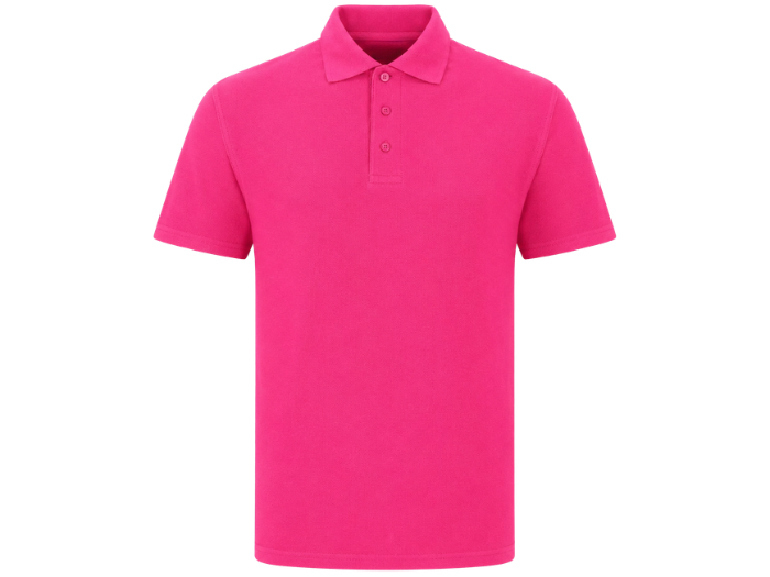 Polo Shirt B2B Low MOQ Short Sleeve Uniform Top – Pink Workwear front design preview