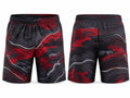 Black, Red & Gray Disc Golf Shorts – Custom Team Sportswear, Wholesale Bulk, Low MOQ
