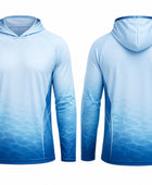 Custom Fishing Jersey – Blue Long-Sleeve Hoodie, Wholesale, Low MOQ, Bulk Sportswear