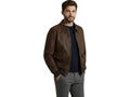 Men’s Brown Genuine Smooth Leather Flight Jacket Wholesale Custom Private Label Manufacturer