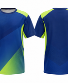 Custom Blue Lime Lacrosse Shooter Shirt – Wholesale Team Training Top