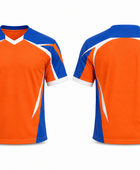 Wholesale Orange & Blue Lacrosse Jersey – Custom Team Uniform, Bulk Orders, Low MOQ, Performance Sportswear