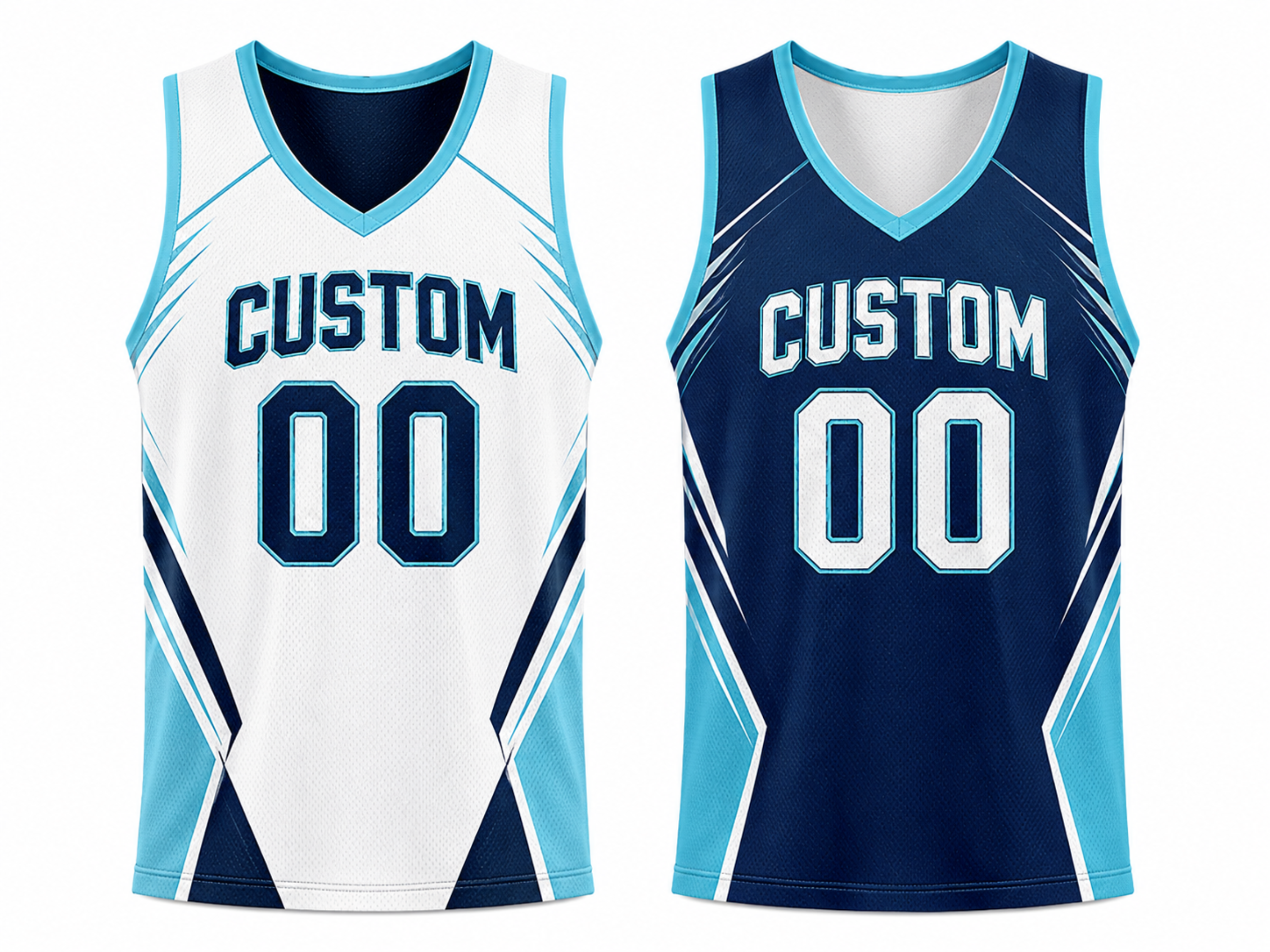 Custom Navy Teal Reversible Lacrosse Pinnie – Wholesale Team Practice Jersey
