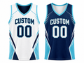 Custom Navy Teal Reversible Lacrosse Pinnie – Wholesale Team Practice Jersey