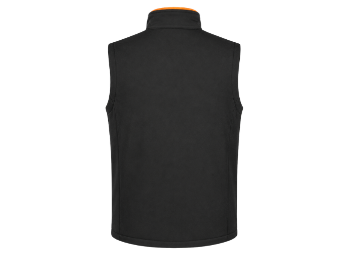 Soft Shell Body Warmer – Black and Orange | B2B Low MOQ Manufacturer