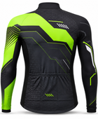 Custom Cycling Jacket | Wholesale Cycling Team Jacket | Black Lime Green | Apparels Bridge
