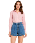 Custom Women’s Coronado Pleated Denim Blue Shorts B2B