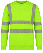Sweatshirt Fluorescent Green B2B Low MOQ Construction Uniform Workwear
