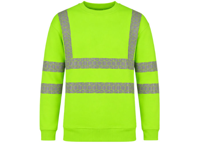 Sweatshirt Fluorescent Green B2B Low MOQ Construction Uniform Workwear design preview