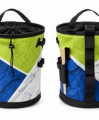 Bouldering Chalk Bucket – Custom Lime Blue Climbing Chalk Bag Wholesale