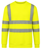 Sweatshirt Fluorescent Yellow B2B Low MOQ Construction Uniform Workwear