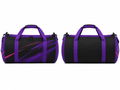 Custom Lacrosse Duffel Bag – Black Purple Wholesale Team Gear Bag