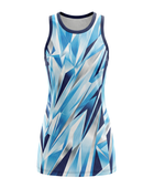 Ice Blue, Navy & White Custom Sublimated Basketball Dress