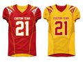 Custom Red Yellow American Football Reversible Jersey | Wholesale Team Uniform